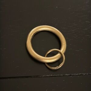 RHTEEN METAL LOOP RINGS S/7 AGLD drapery curtain‎ rings NEW